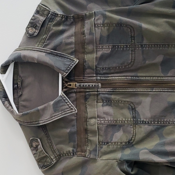 Express Camo Drawstring Utility Jacket XS - Picture 5 of 7